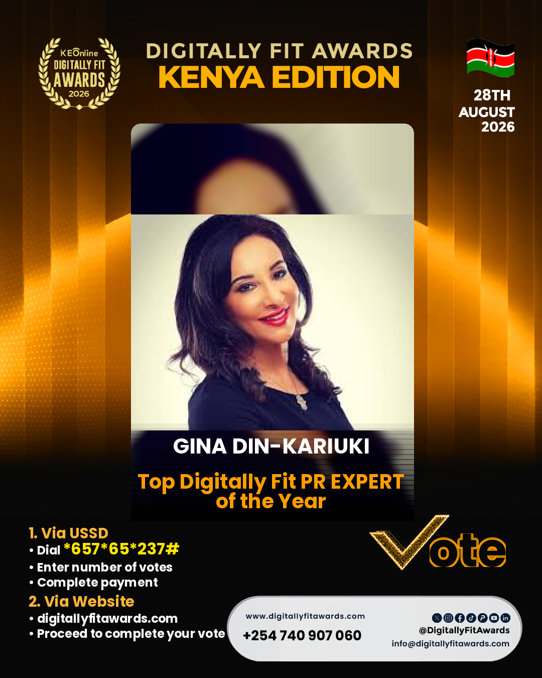 Gina Din-Kariuki poster
