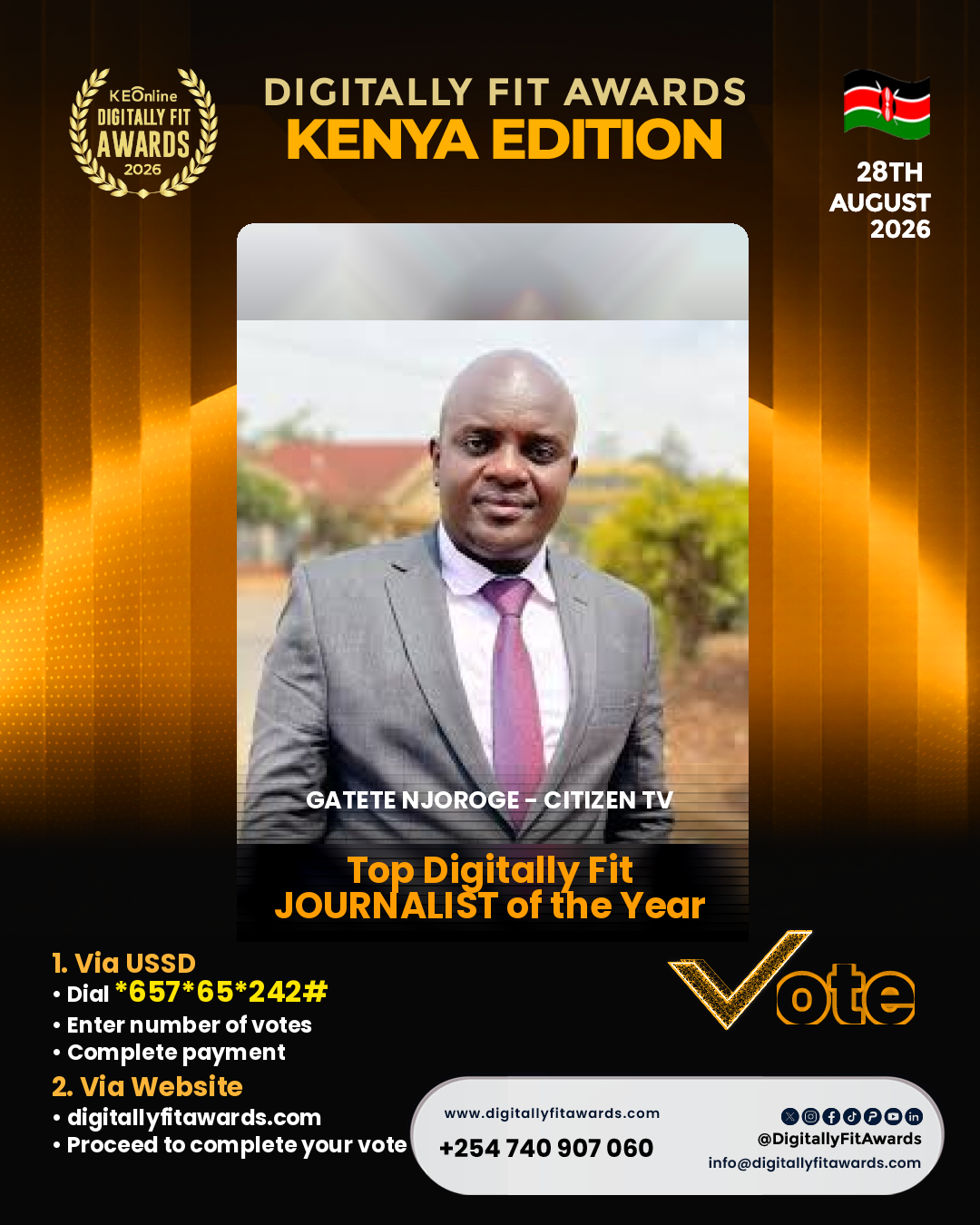 Gatete Njoroge - Citizen TV poster