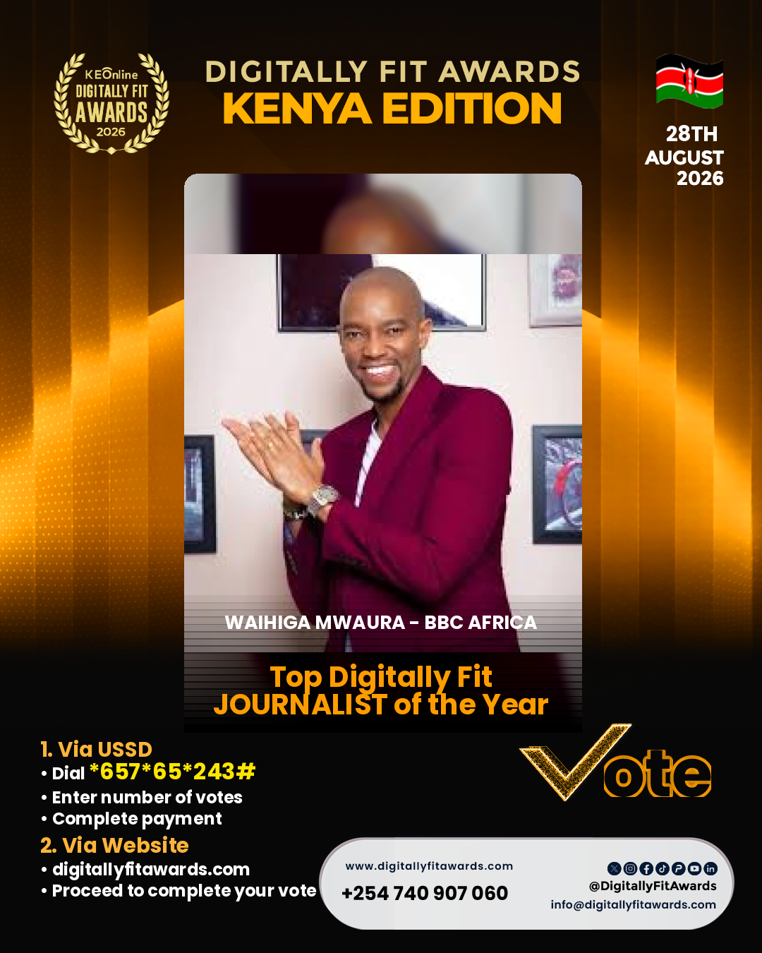Waihiga Mwaura - BBC Africa poster