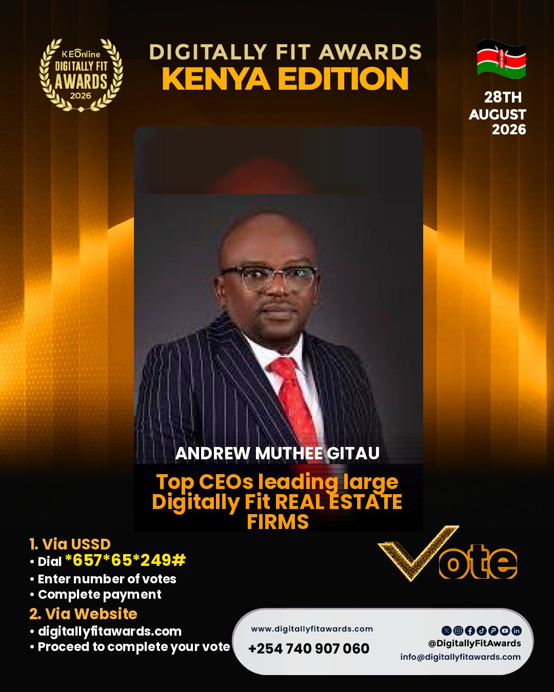 Andrew Muthee Gitau poster