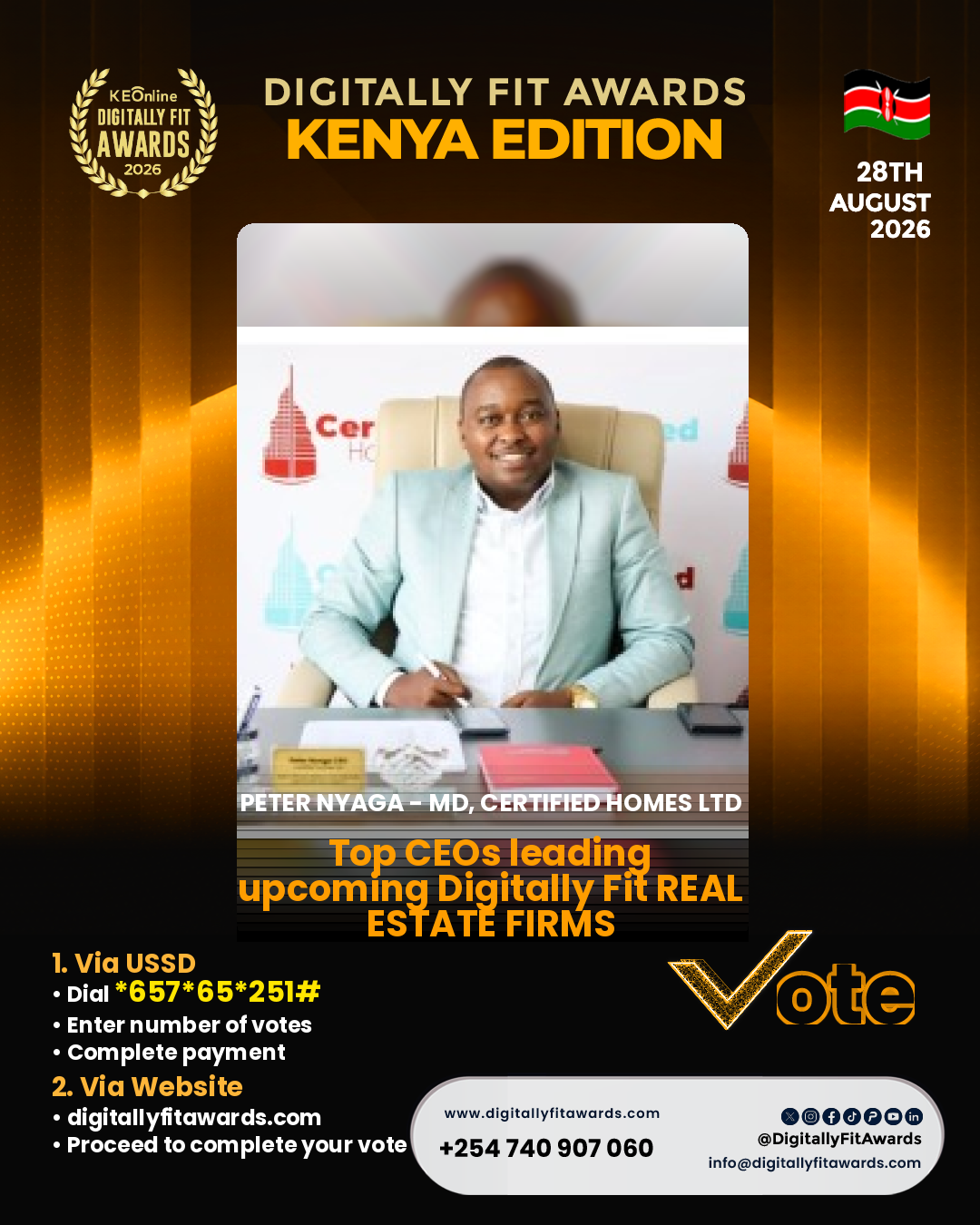Peter Nyaga - MD, Certified Homes Ltd poster