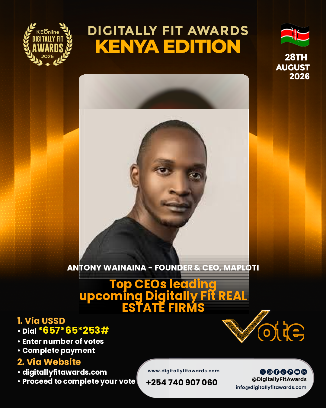Antony Wainaina - Founder & CEO, Maploti poster