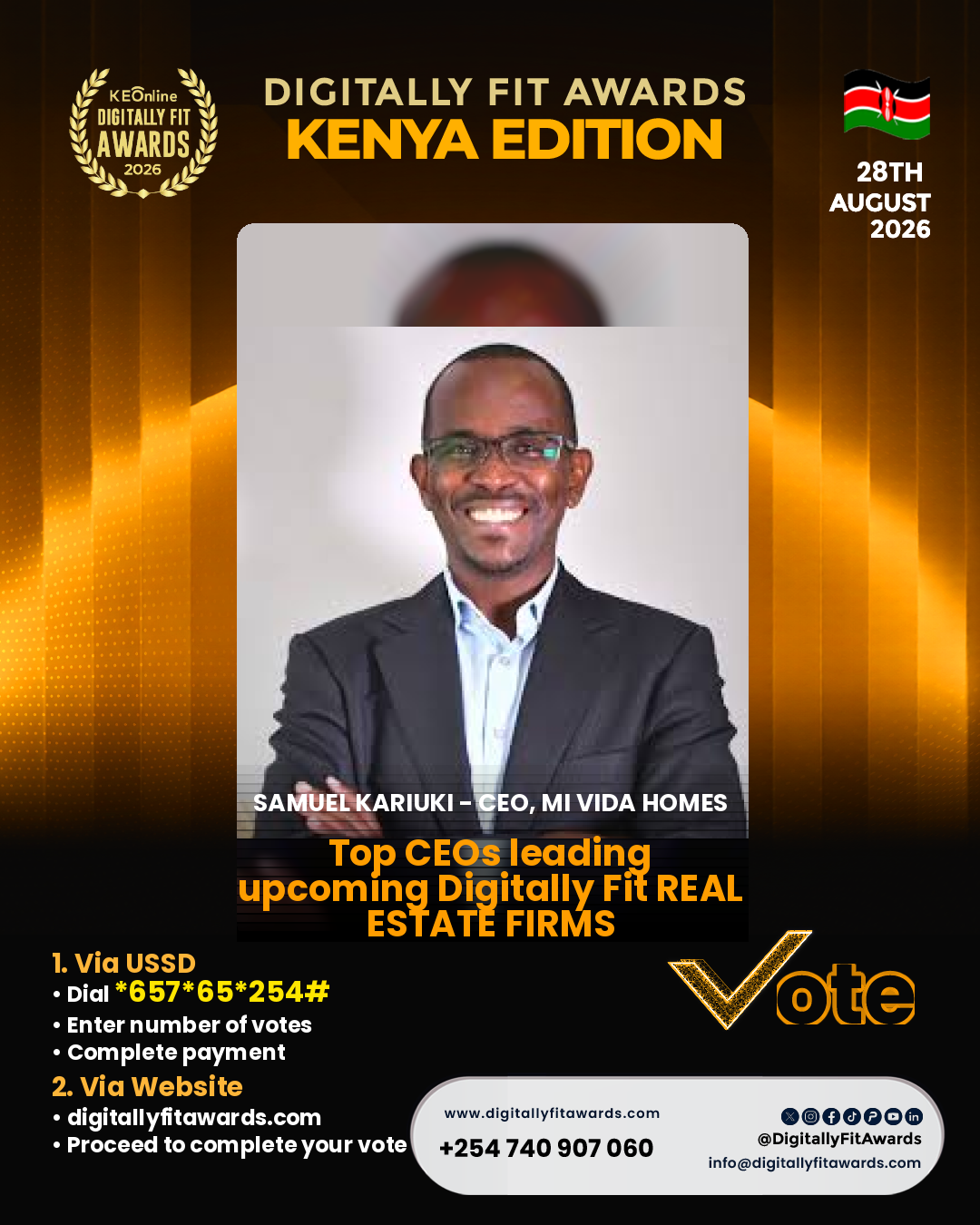 Samuel Kariuki - CEO, Mi Vida Homes poster