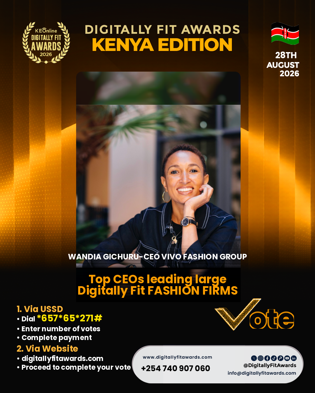 Wandia Gichuru-CEO Vivo Fashion Group poster