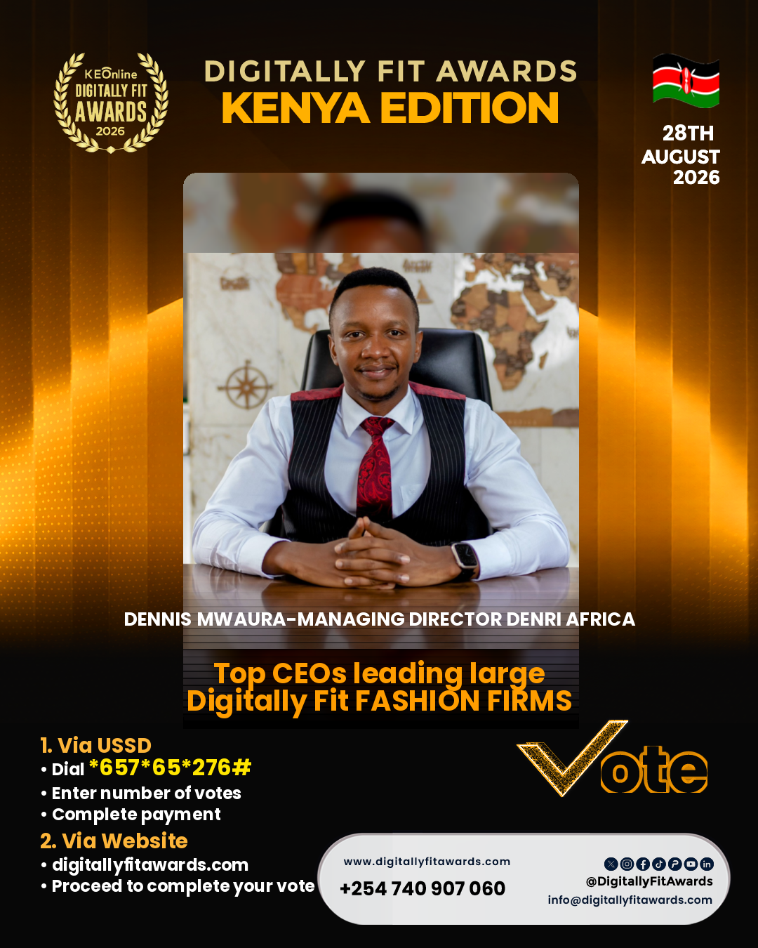 Dennis Mwaura-Managing Director Denri Africa poster