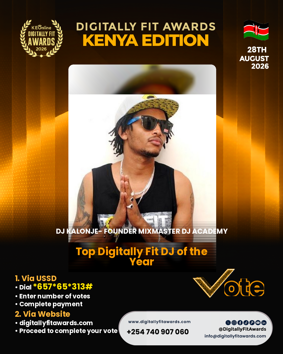 DJ Kalonje- Founder Mixmaster DJ Academy poster