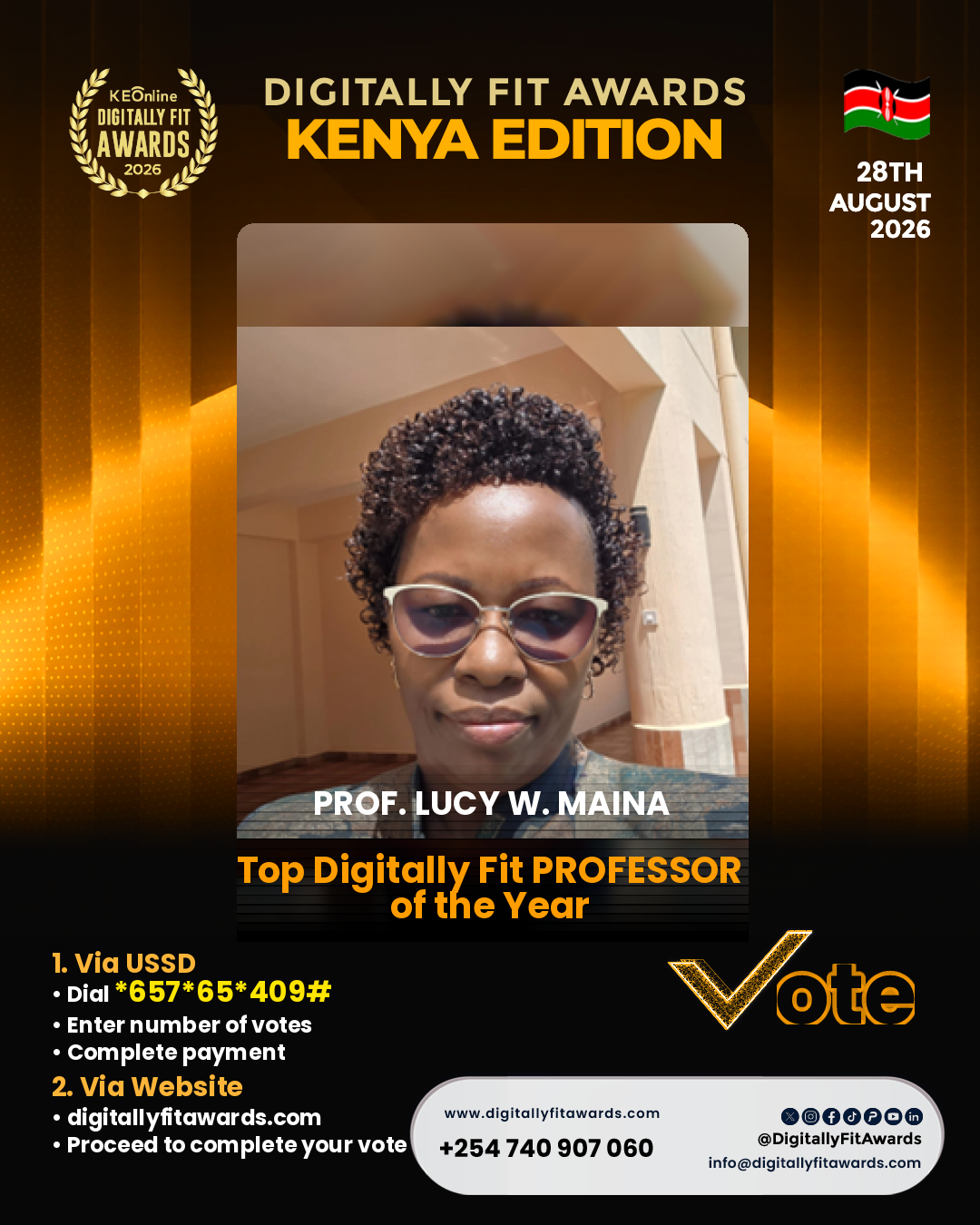 Prof. Lucy W. Maina poster