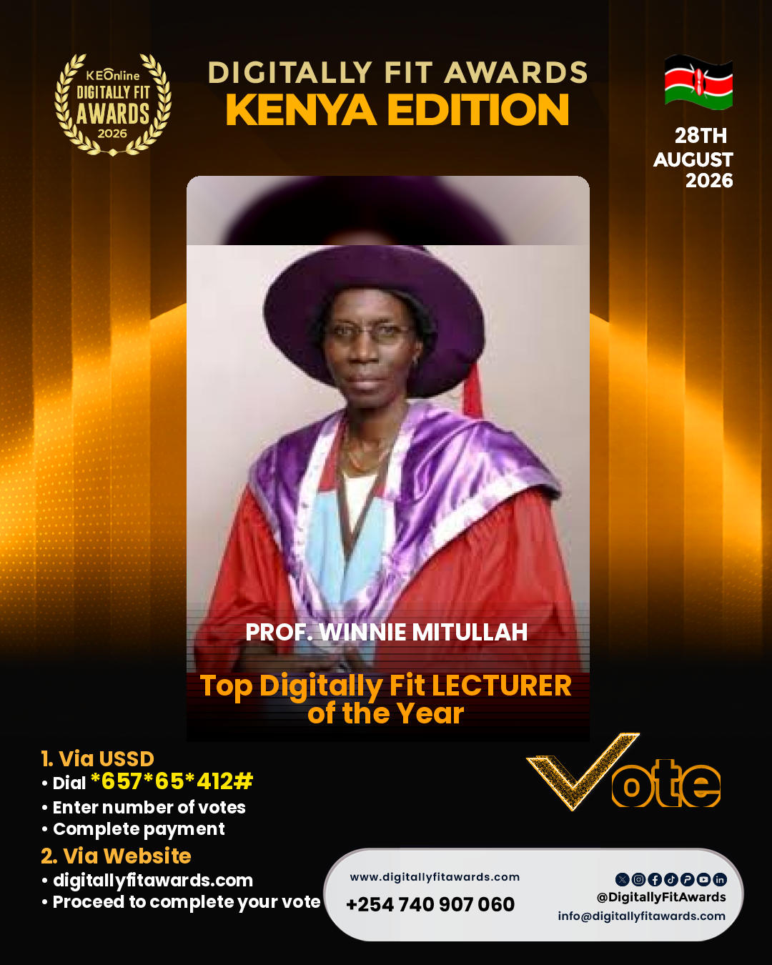 Prof. Winnie Mitullah poster