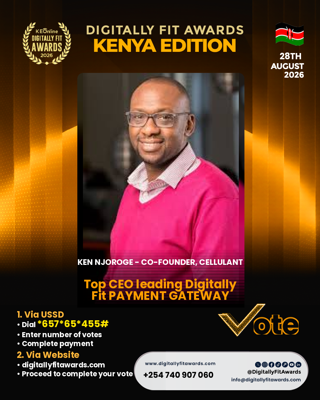 Ken Njoroge - Co-founder, Cellulant poster