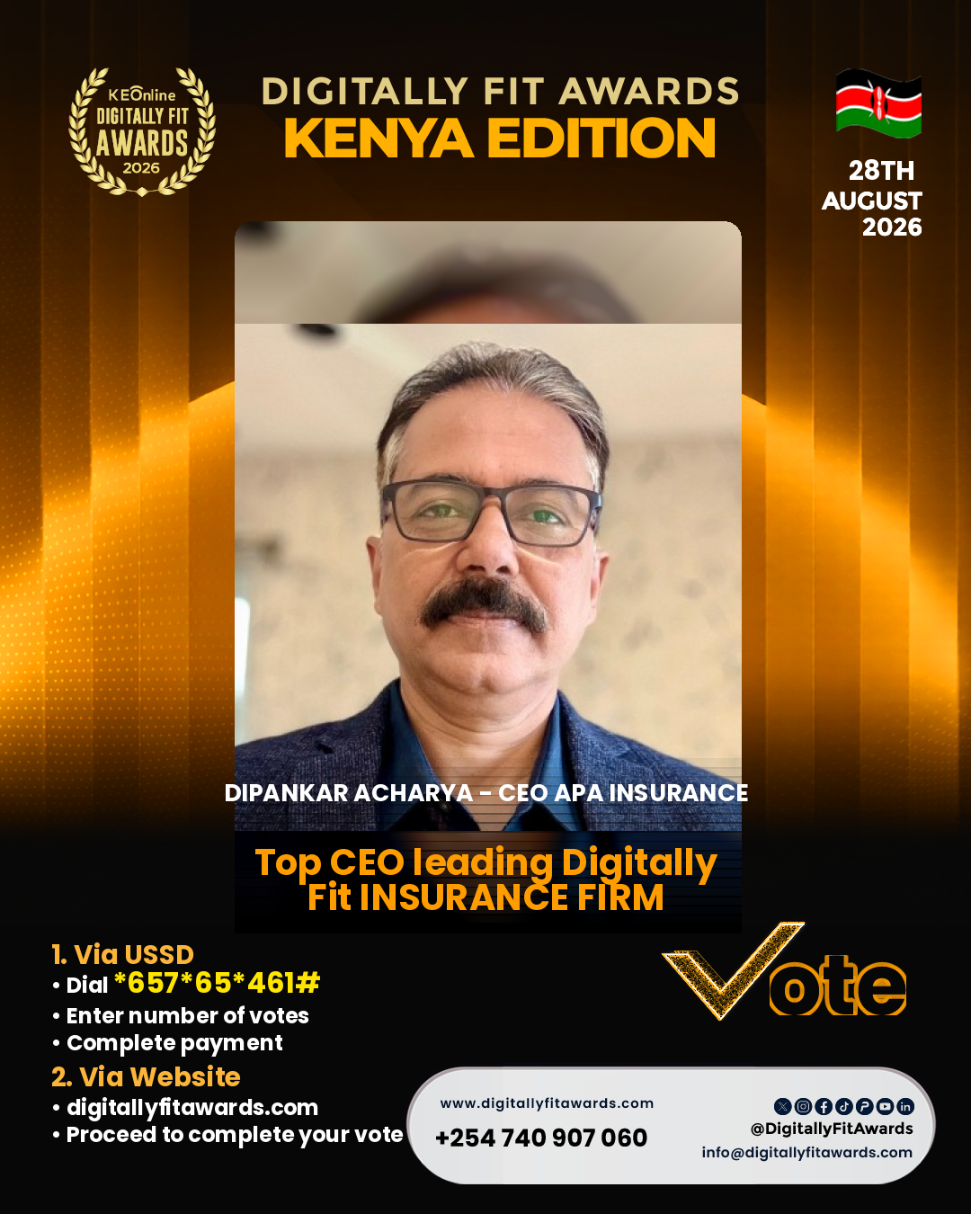Dipankar Acharya - CEO APA Insurance poster