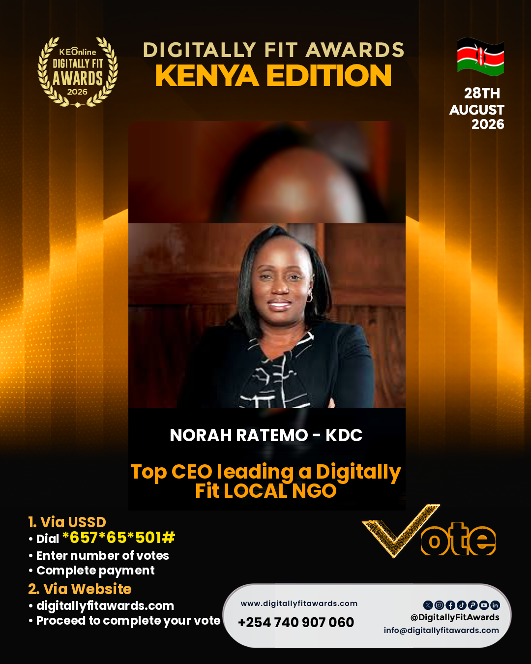 Norah Ratemo - KDC poster