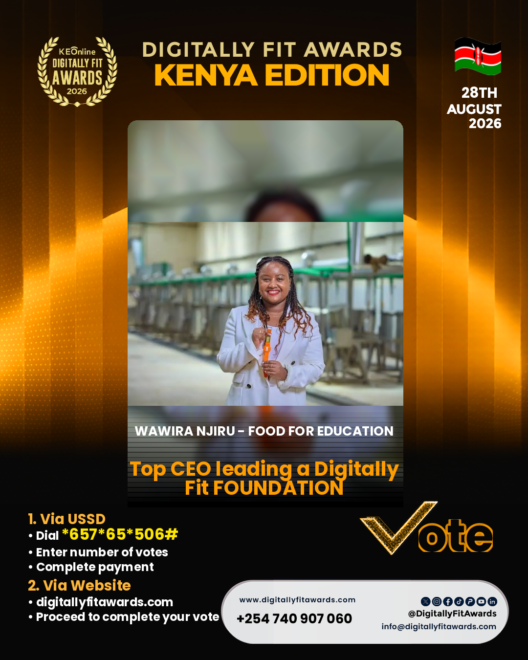 Wawira Njiru - Food for Education poster