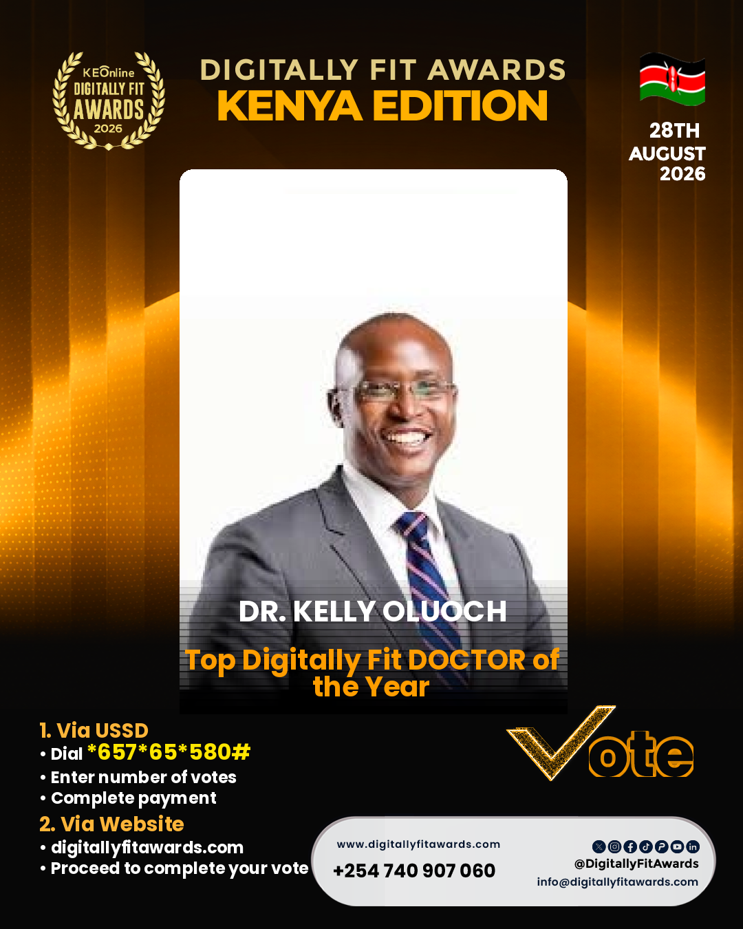 Dr. Kelly Oluoch poster