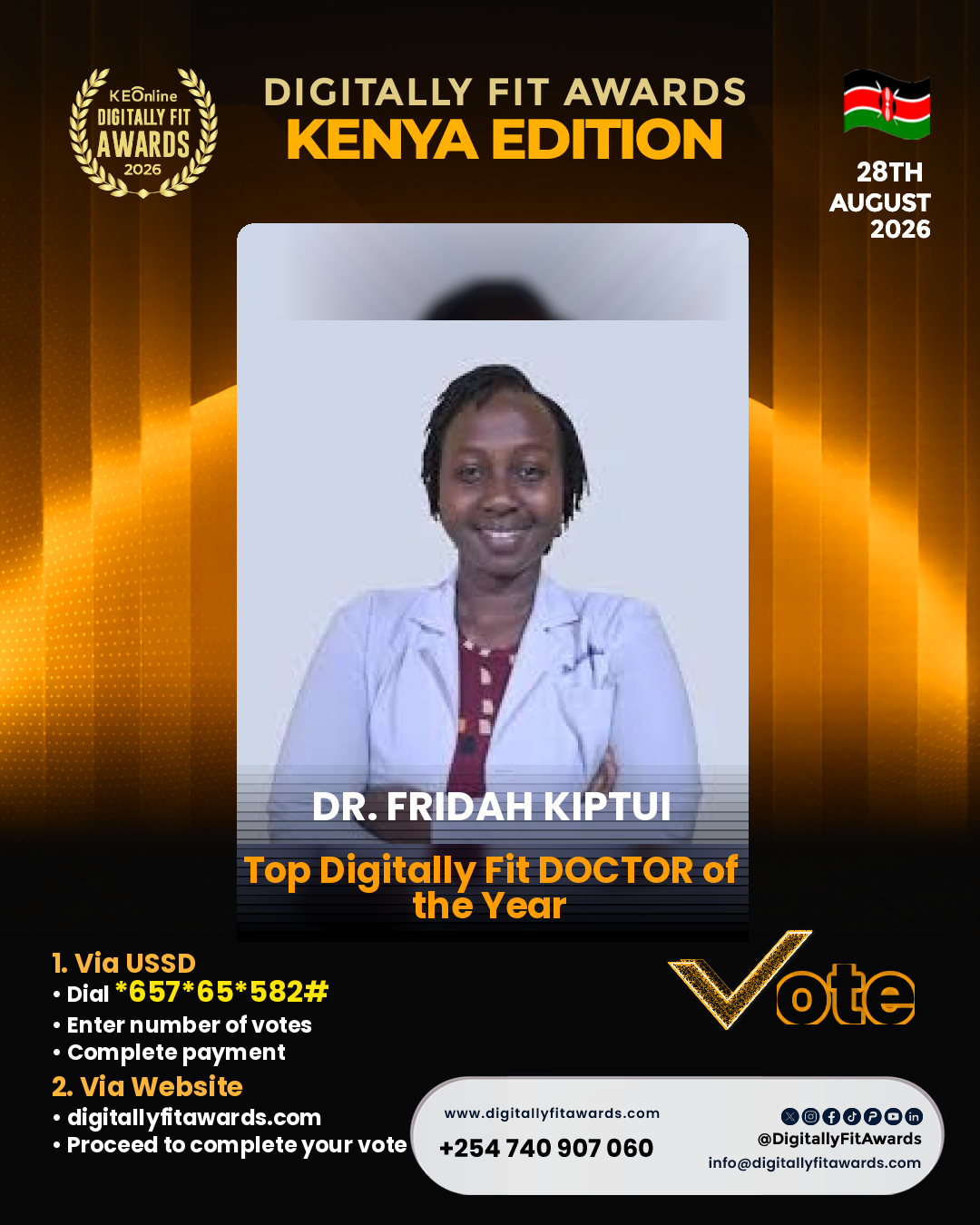 Dr. Fridah Kiptui poster