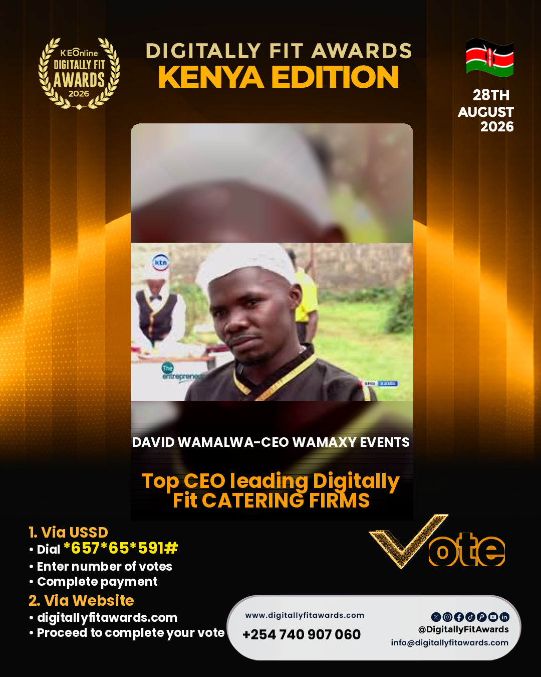 David Wamalwa-CEO Wamaxy Events poster