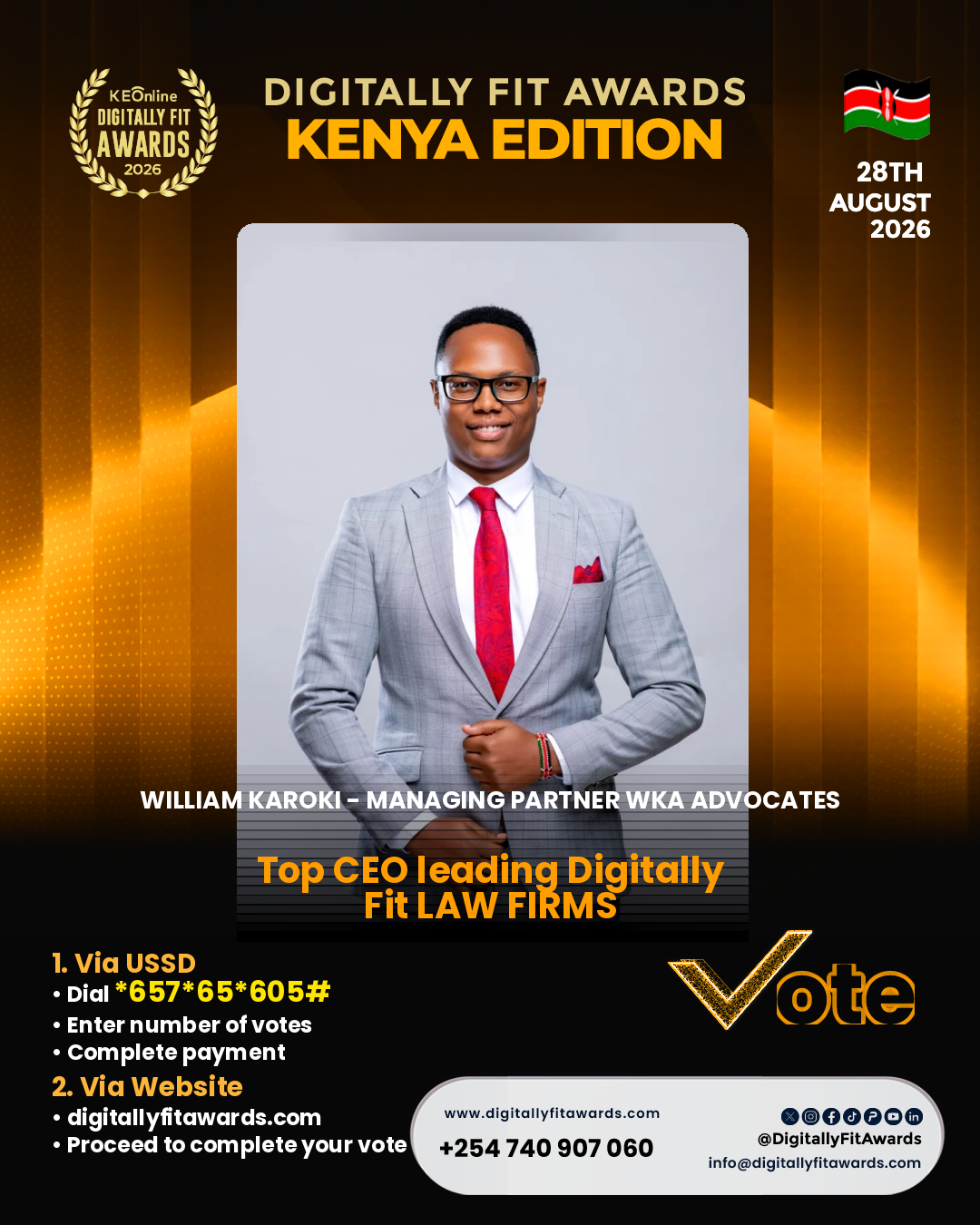 William Karoki - Managing Partner WKA Advocates poster