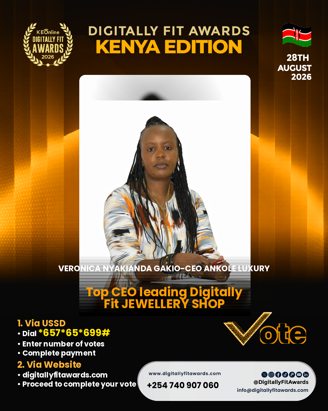 Veronica Nyakianda Gakio-CEO Ankole Luxury poster
