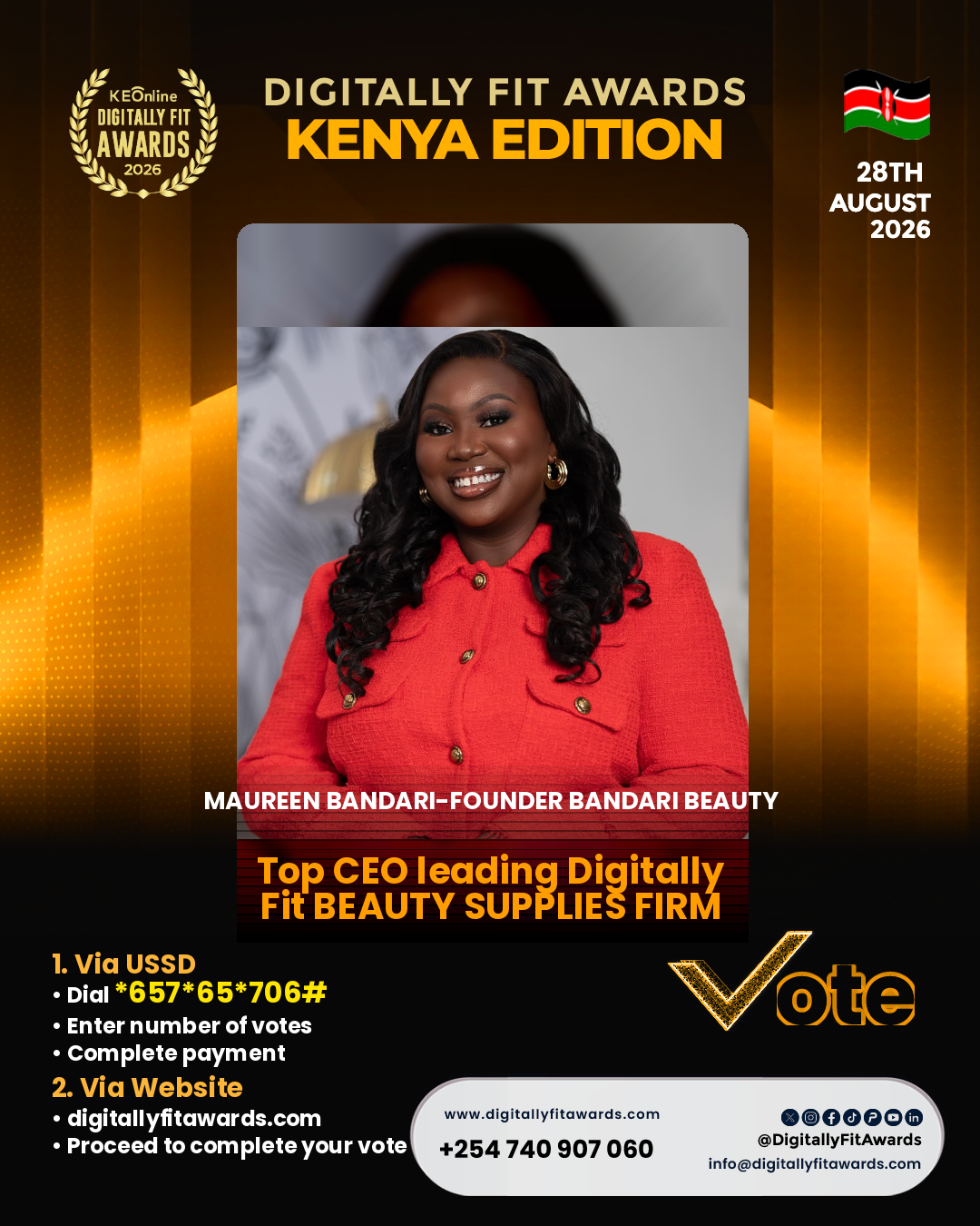 Maureen Bandari-Founder Bandari Beauty poster