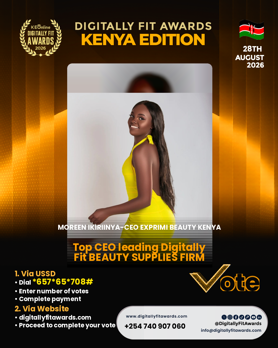 Moreen Ikiriinya-CEO EXprimi Beauty Kenya poster
