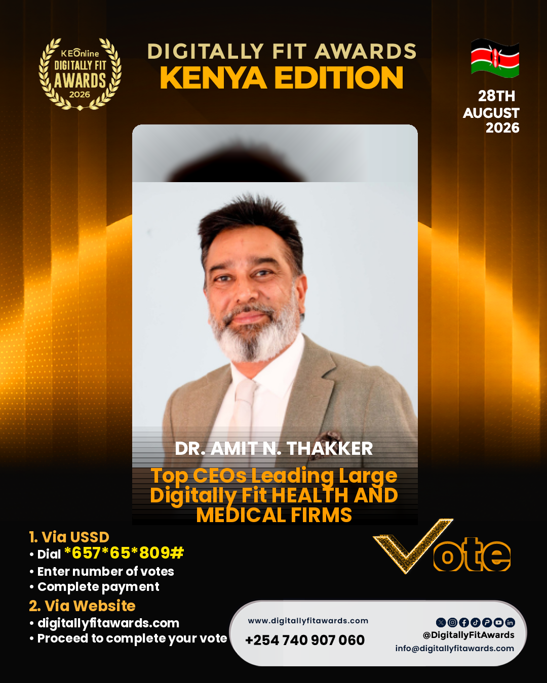Dr. Amit N. Thakker poster