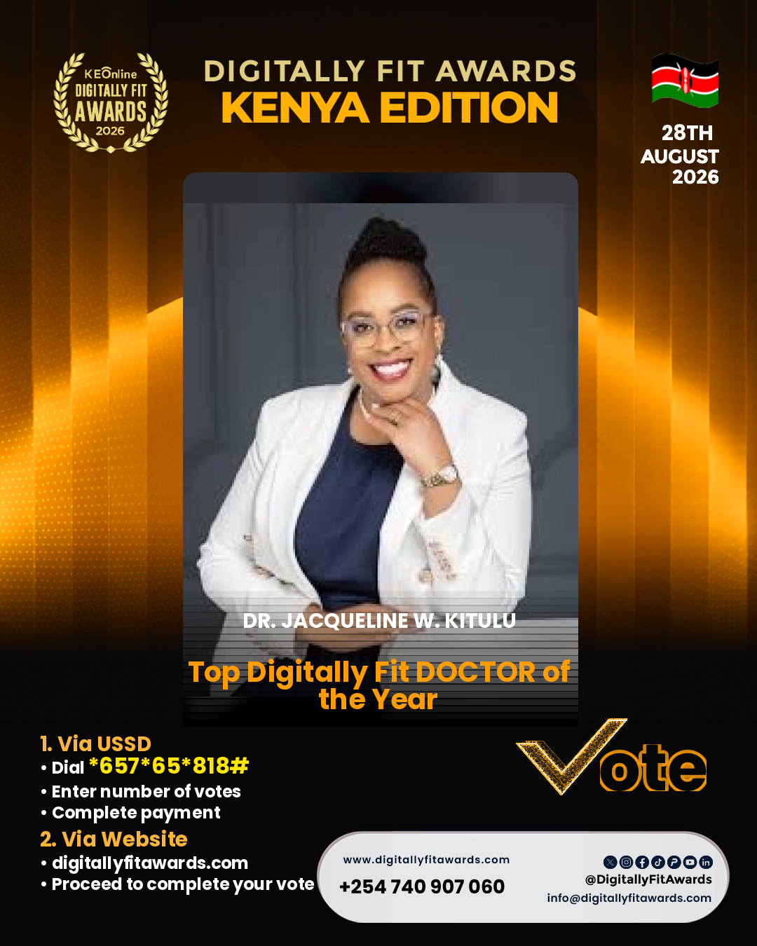 Dr. Jacqueline W. Kitulu poster