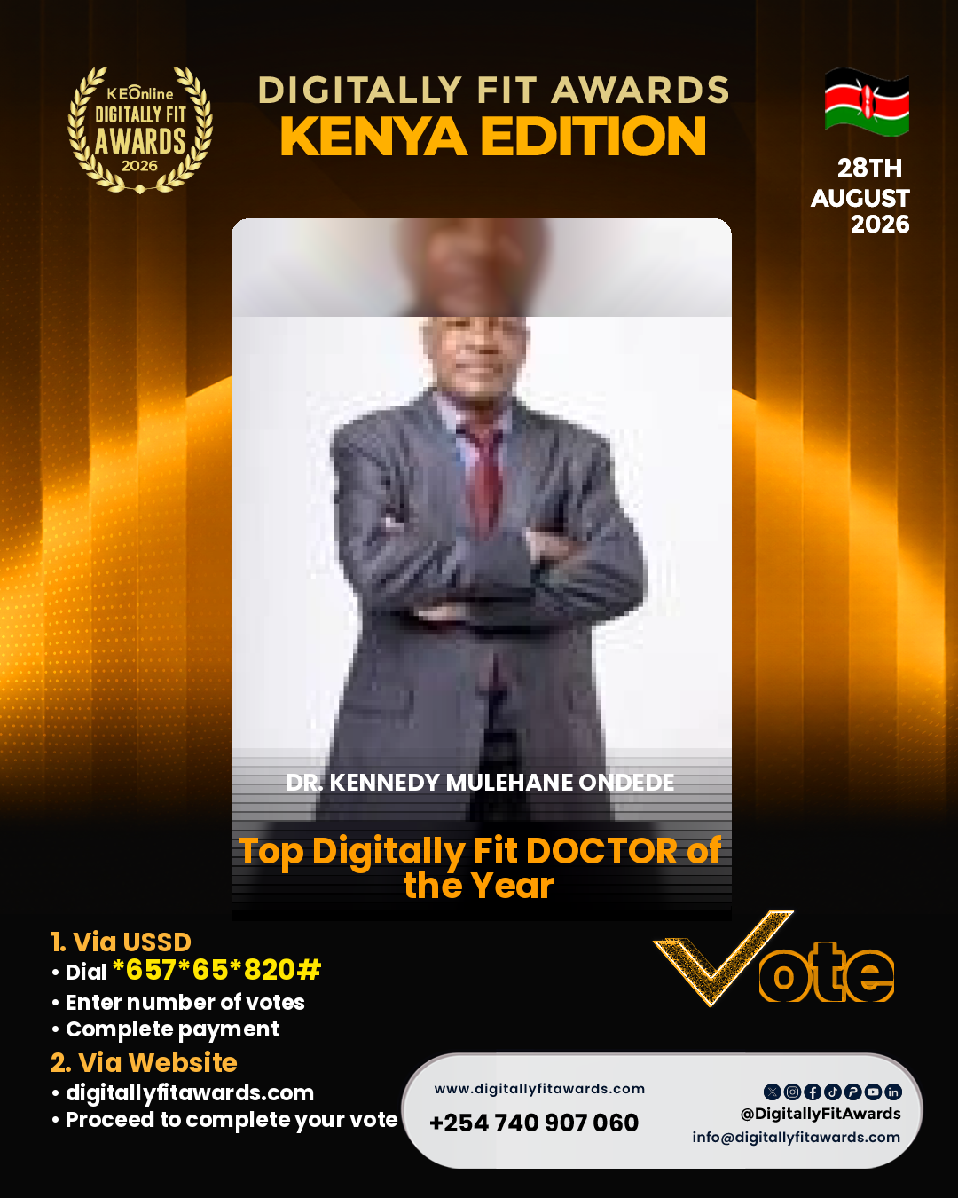 Dr. Kennedy Mulehane Ondede poster