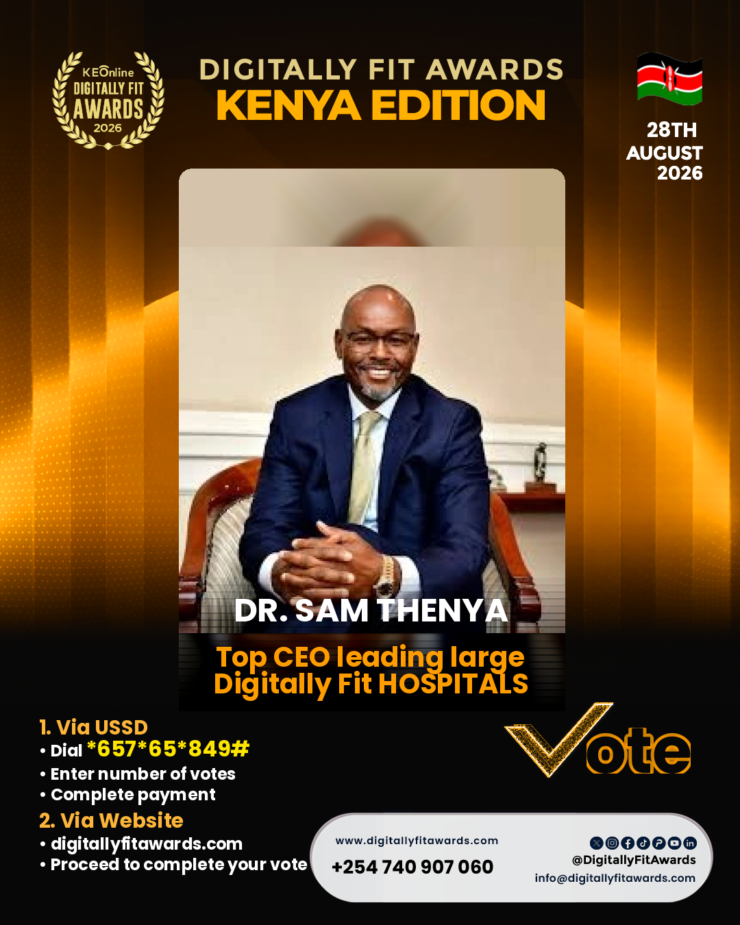 Dr. Sam Thenya poster