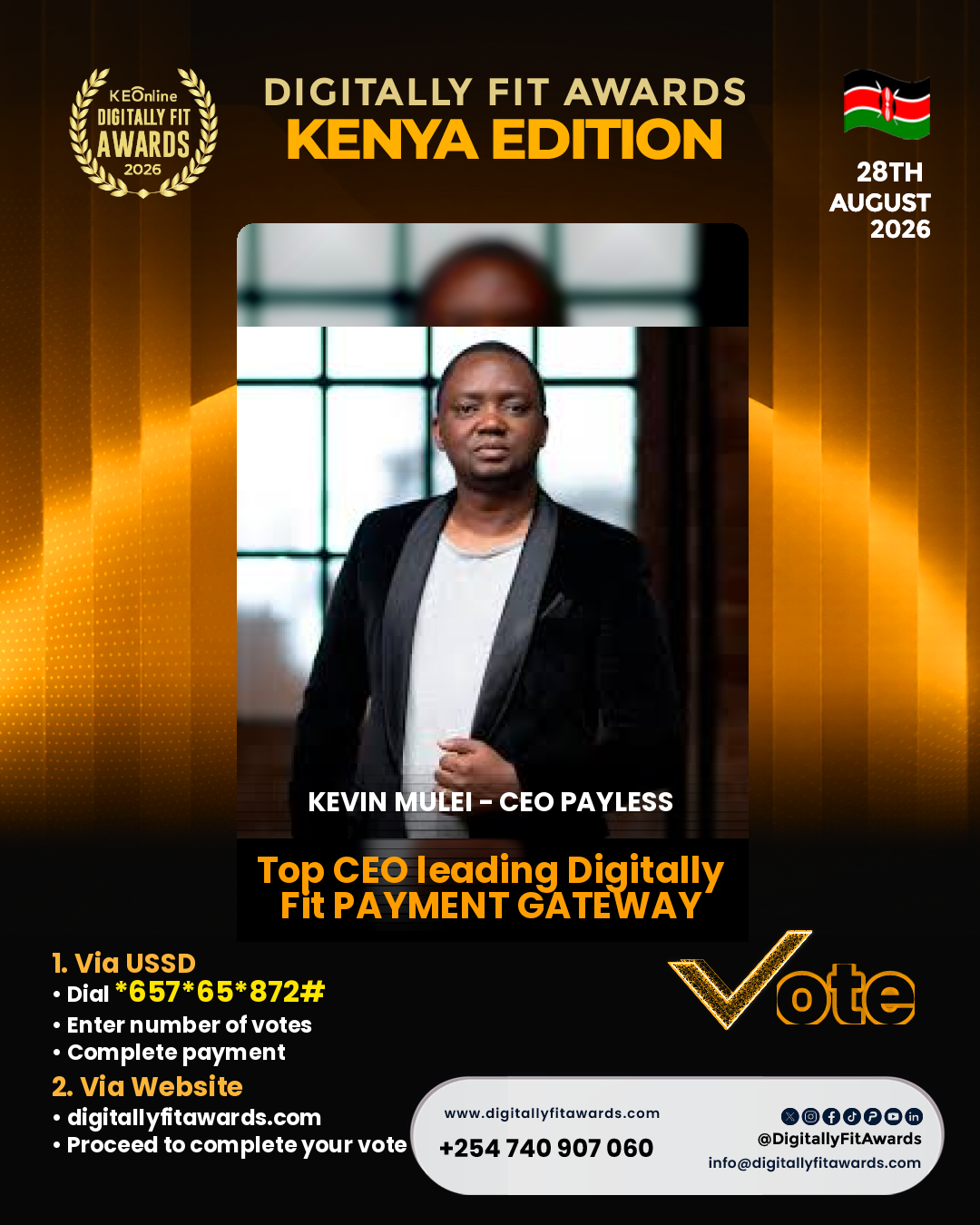 Kevin Mulei - CEO Payless poster