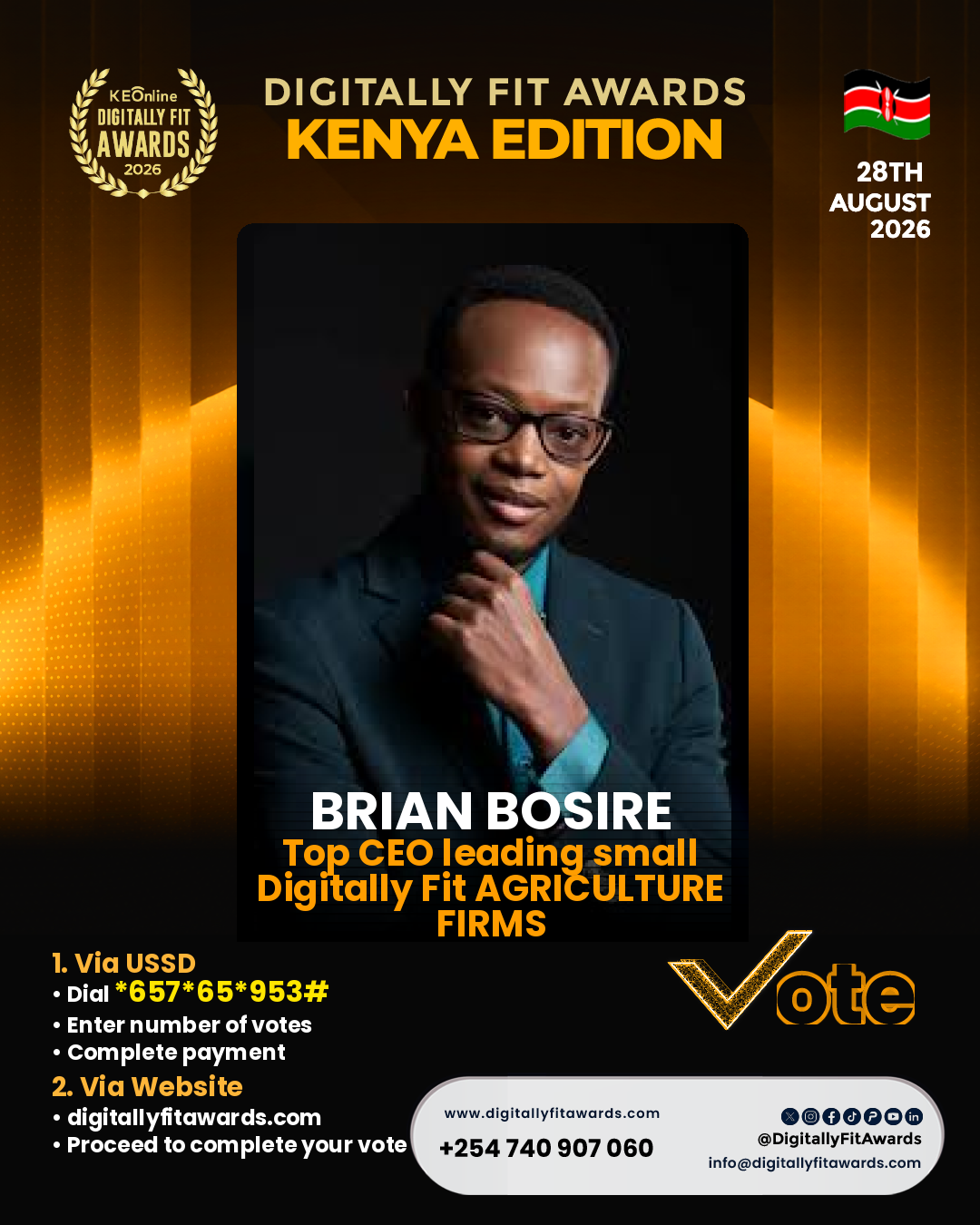 Brian Bosire poster