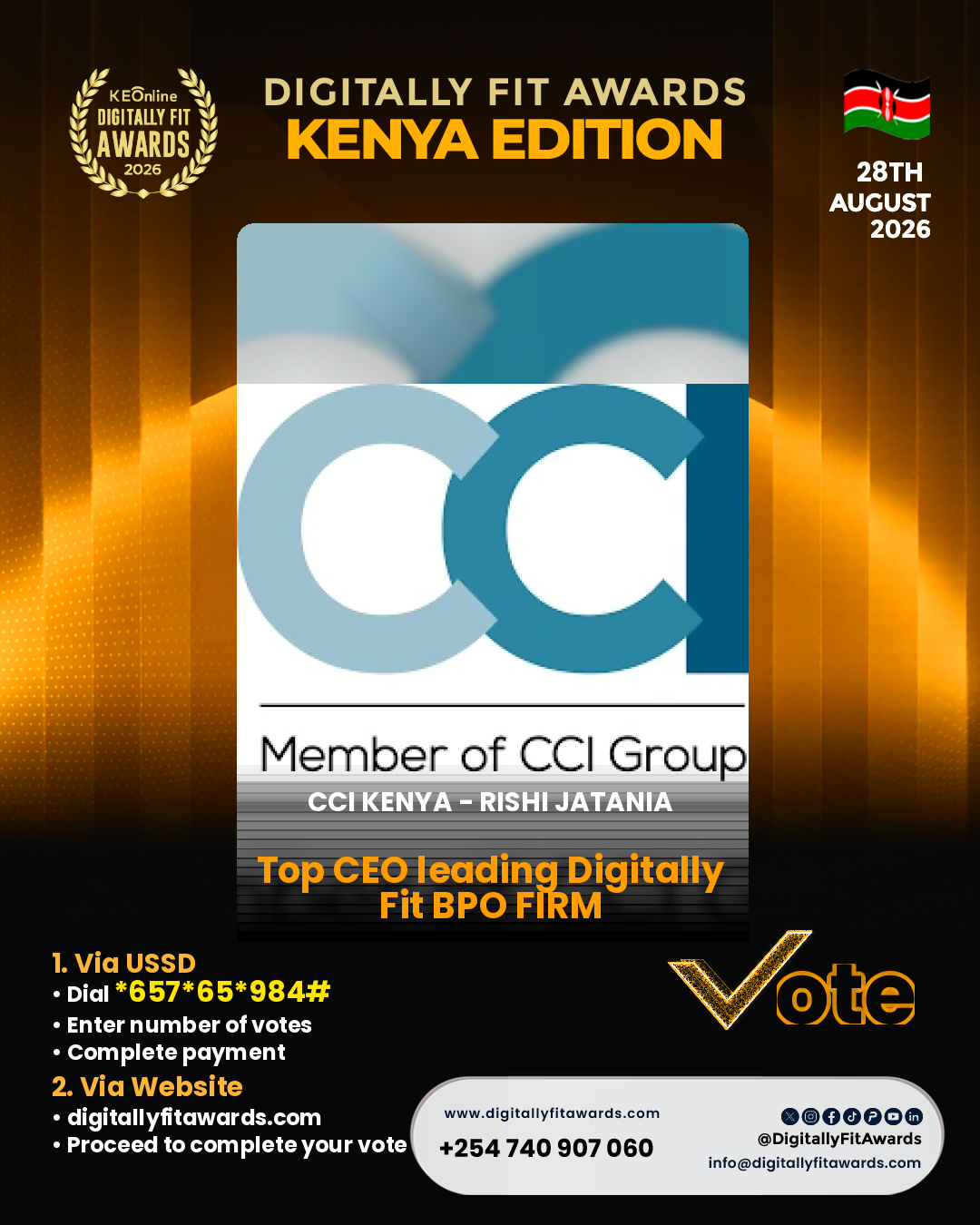 CCI Kenya - Rishi Jatania poster