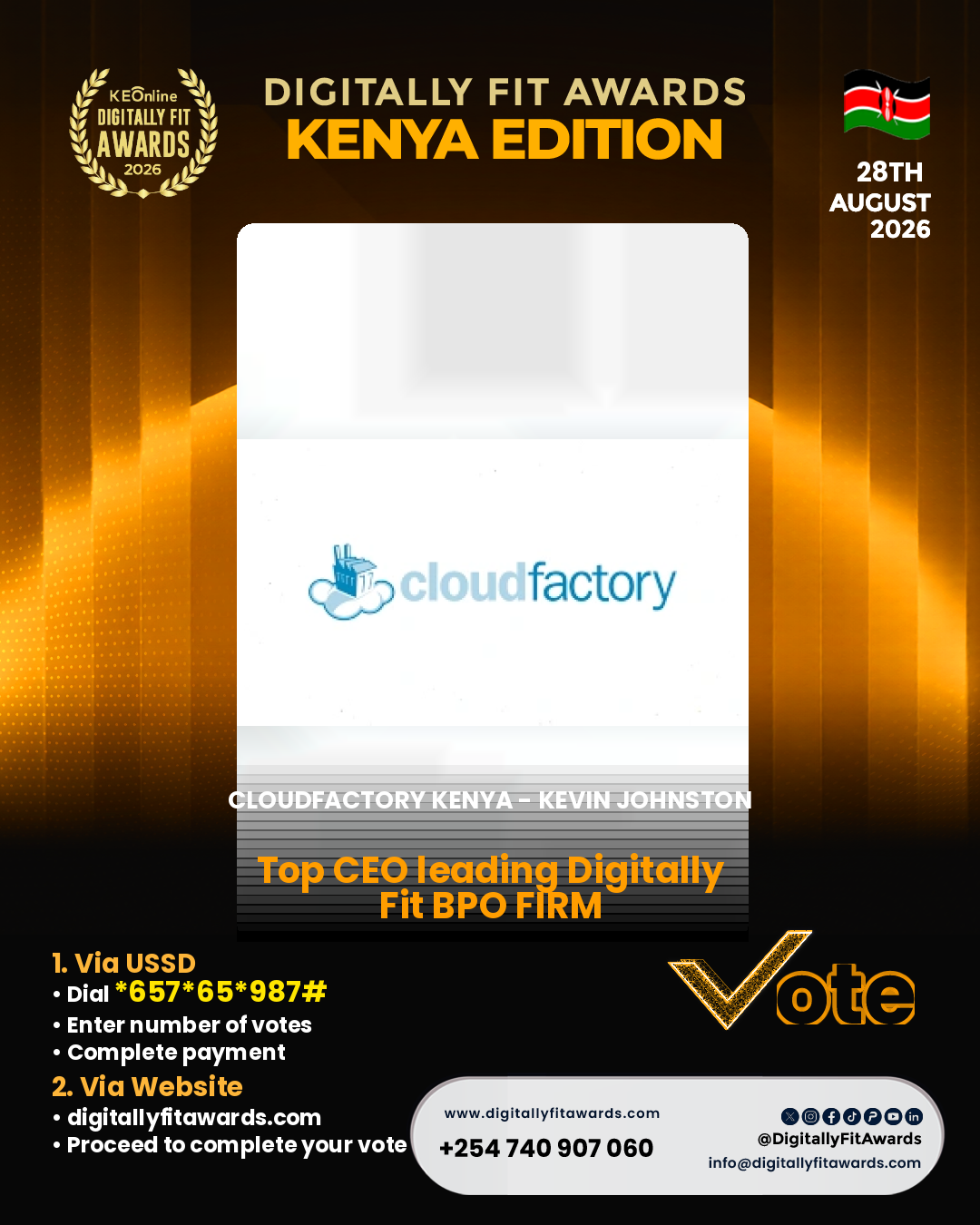 CloudFactory Kenya - Kevin Johnston poster