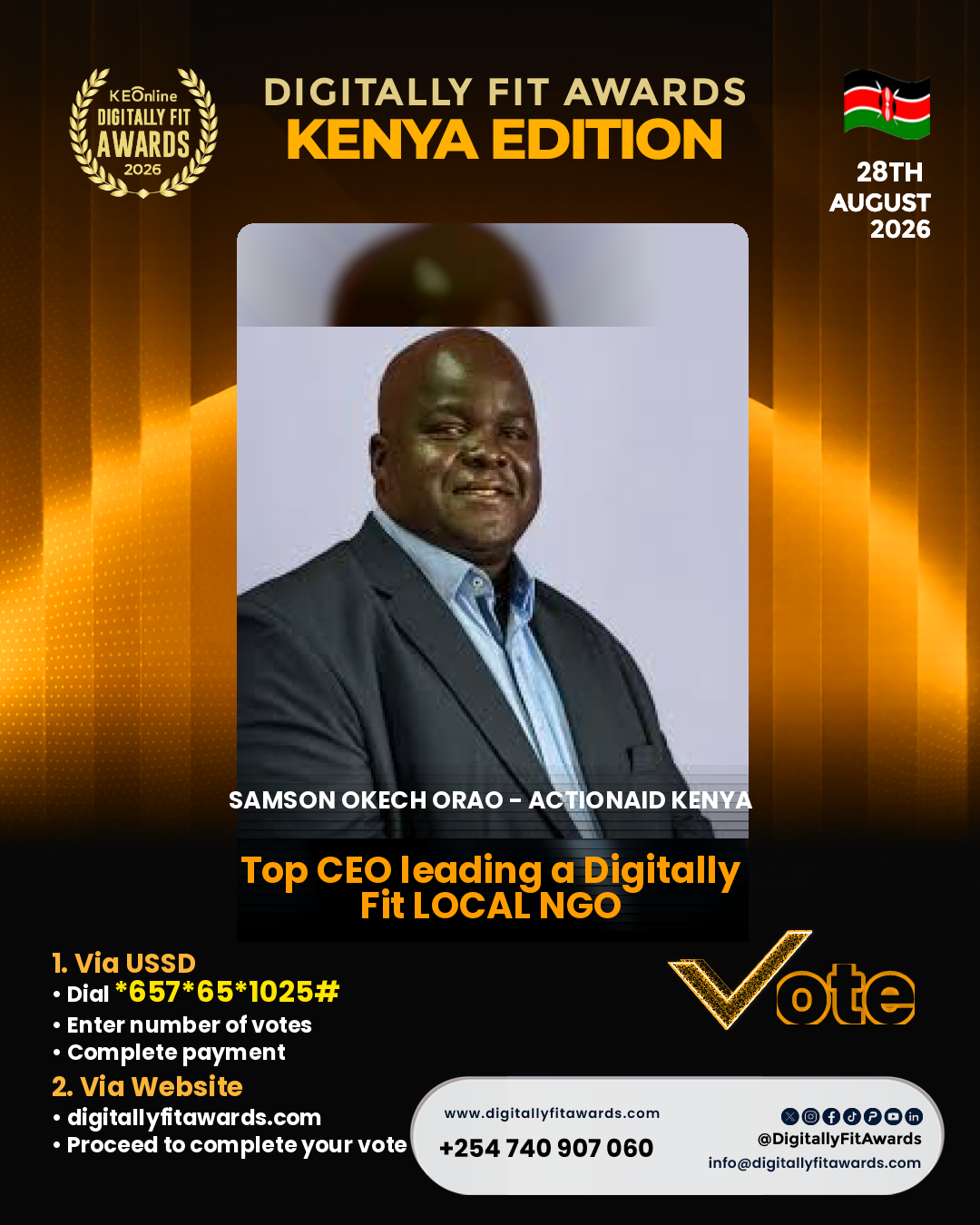 Samson Okech Orao - ActionAid Kenya poster