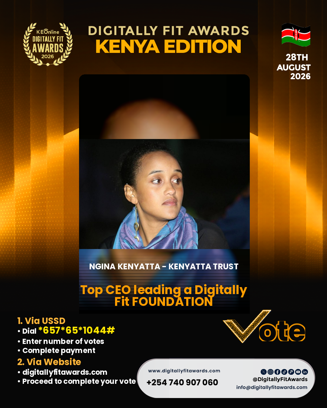 Ngina Kenyatta - Kenyatta Trust poster