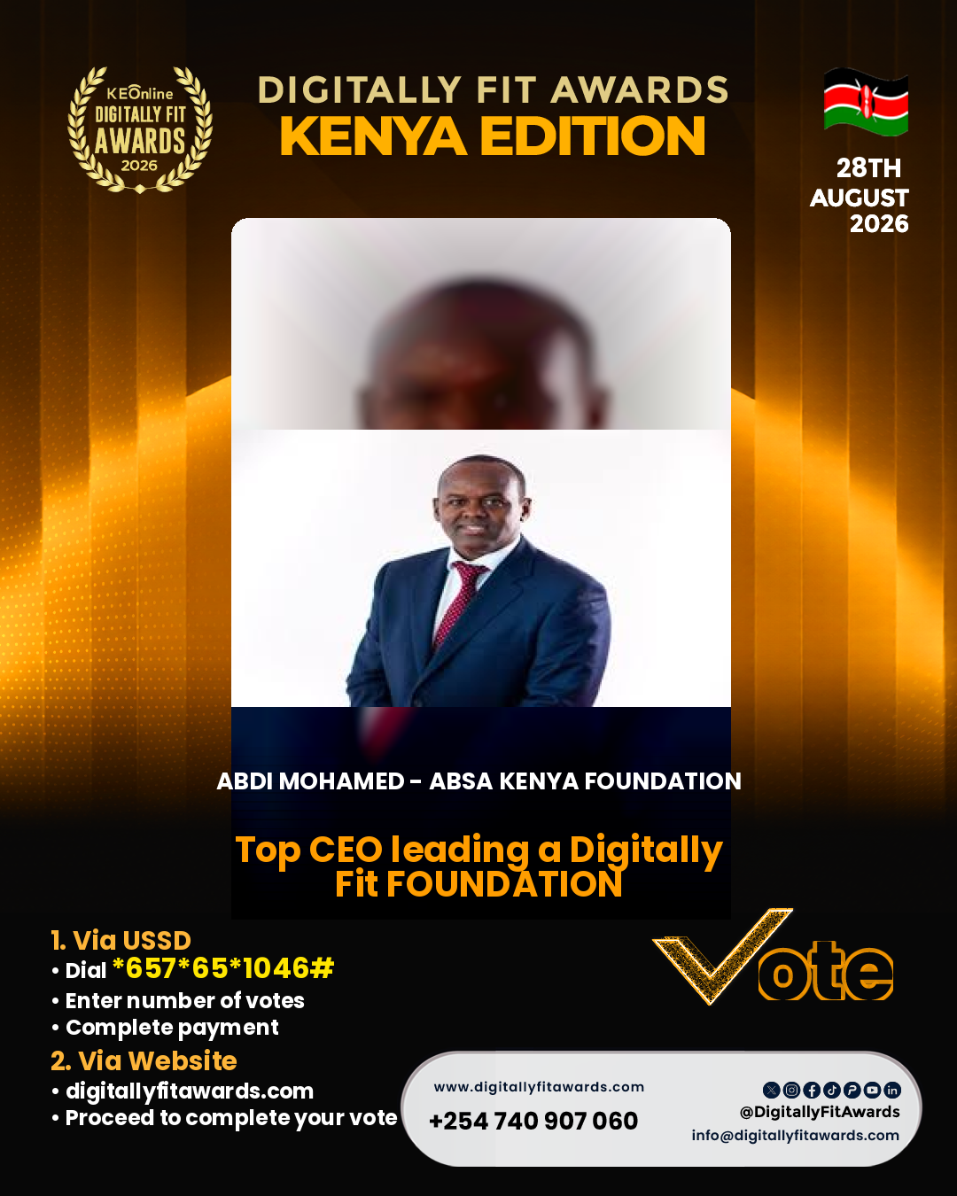 Abdi Mohamed - Absa Kenya Foundation poster