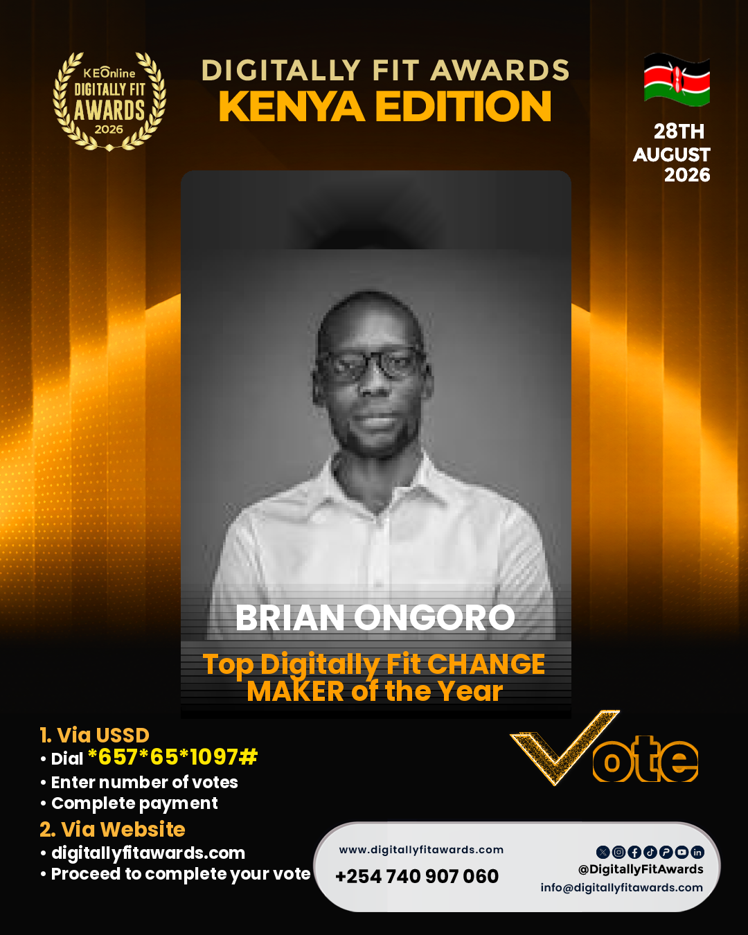 Brian Ongoro poster