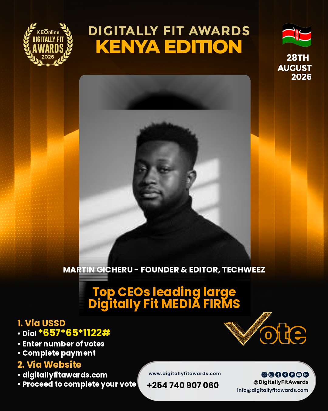 Martin Gicheru - Founder & Editor, Techweez poster