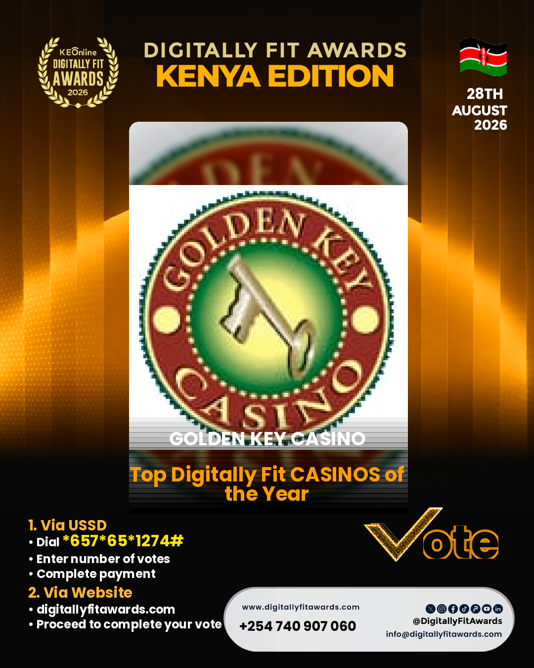 GOLDEN KEY CASINO poster