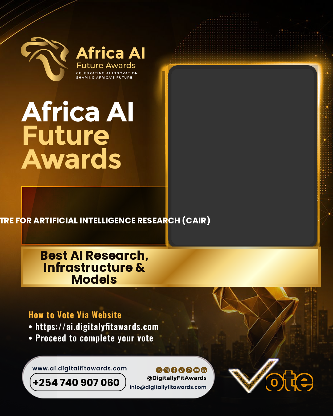 Centre for Artificial Intelligence Research (CAIR) poster