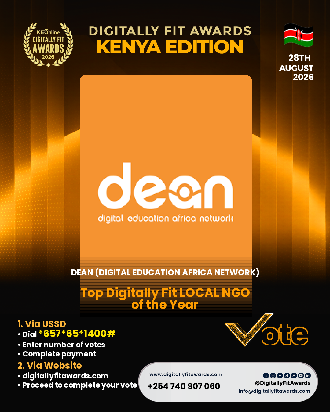 DEAN (DIGITAL EDUCATION AFRICA NETWORK) poster
