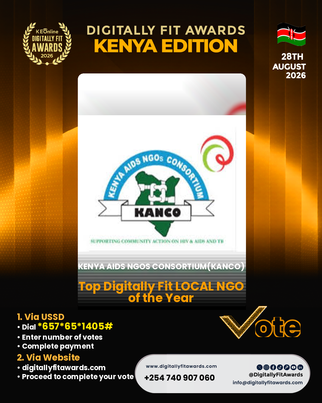 Kenya Aids NGOs Consortium(KANCO) poster