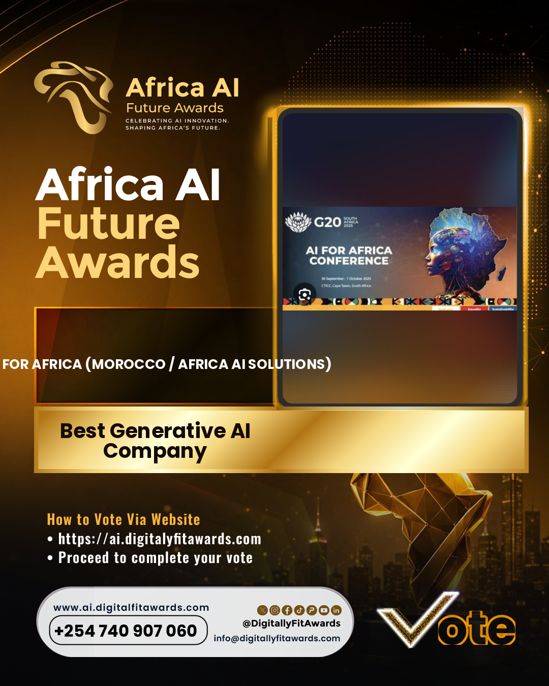 AI for Africa (Morocco / Africa AI solutions) poster