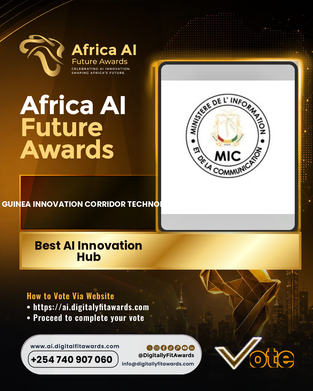 Guinea Innovation Corridor Technopole poster