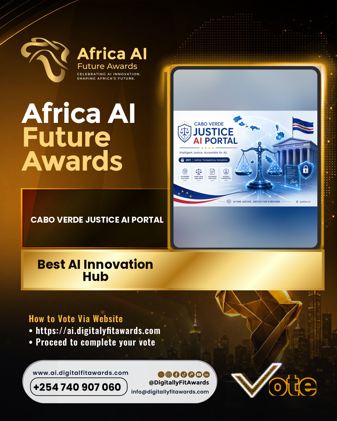 Cabo Verde Justice AI Portal poster