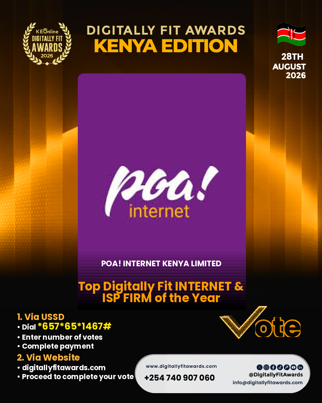 Poa! Internet Kenya Limited poster