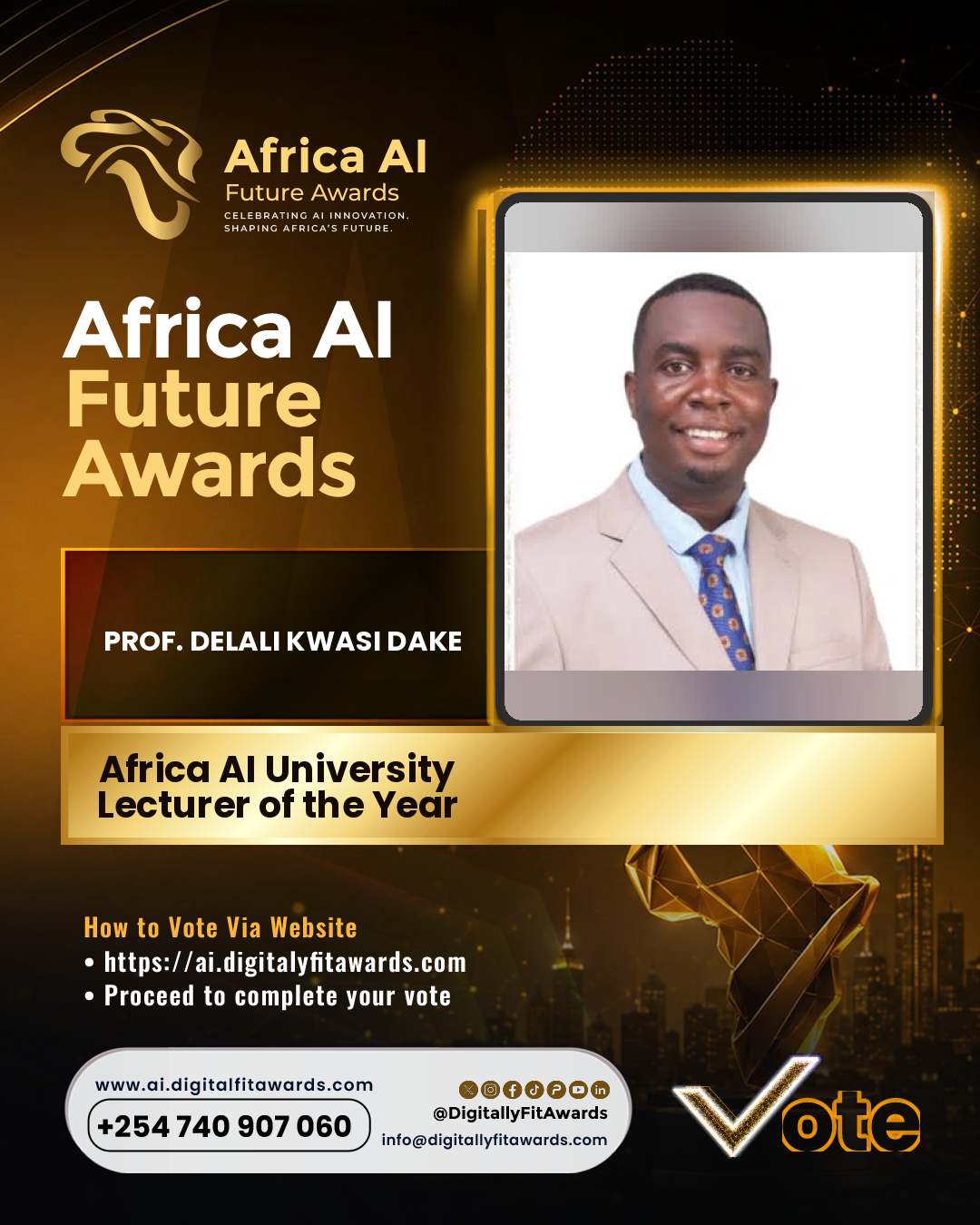 Prof. Delali Kwasi Dake poster