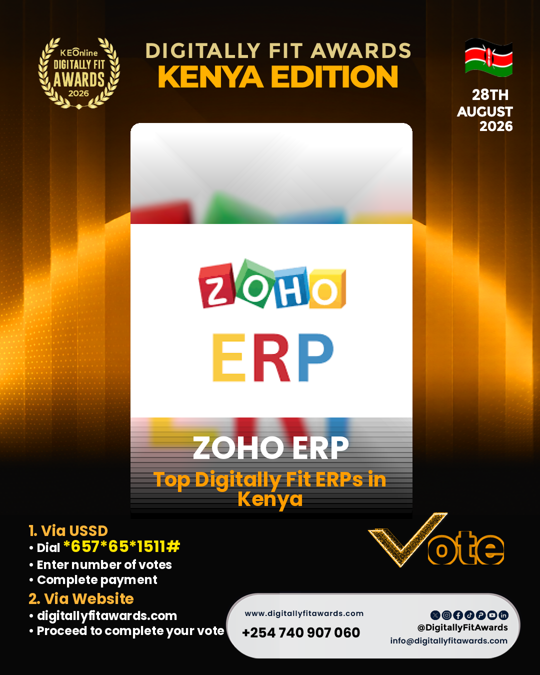 Zoho ERP poster