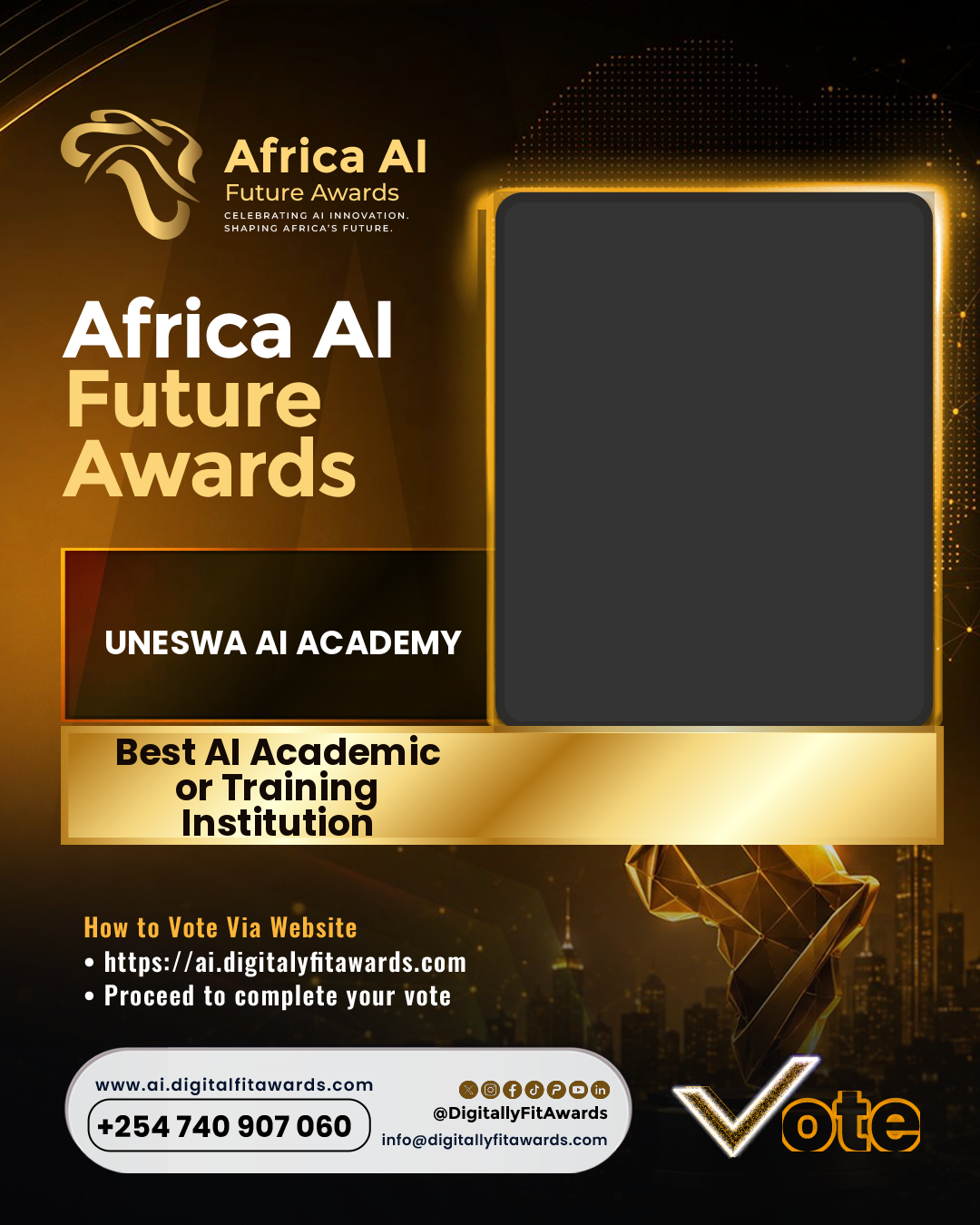 UNESWA AI Academy poster