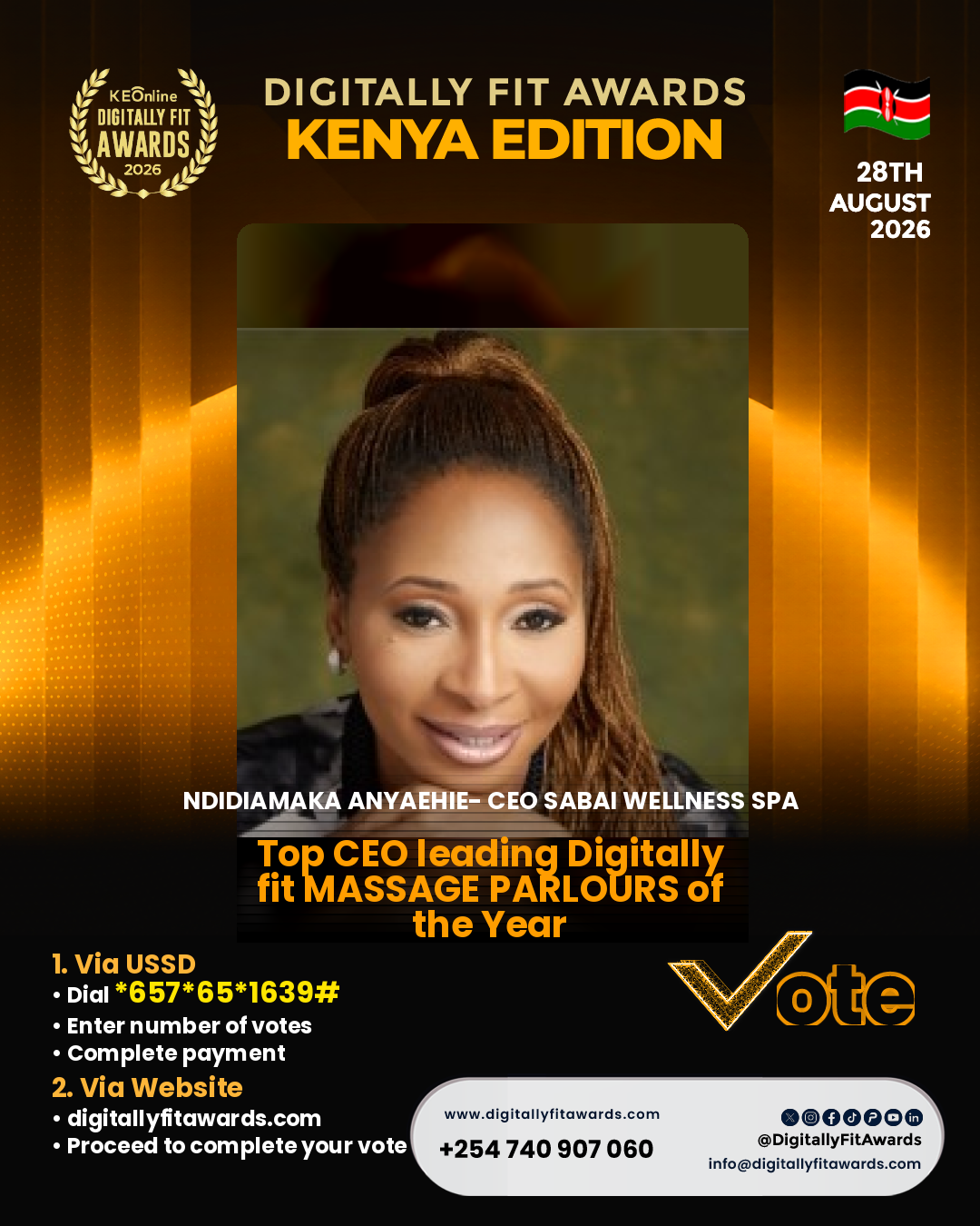 Ndidiamaka Anyaehie- CEO Sabai Wellness Spa poster