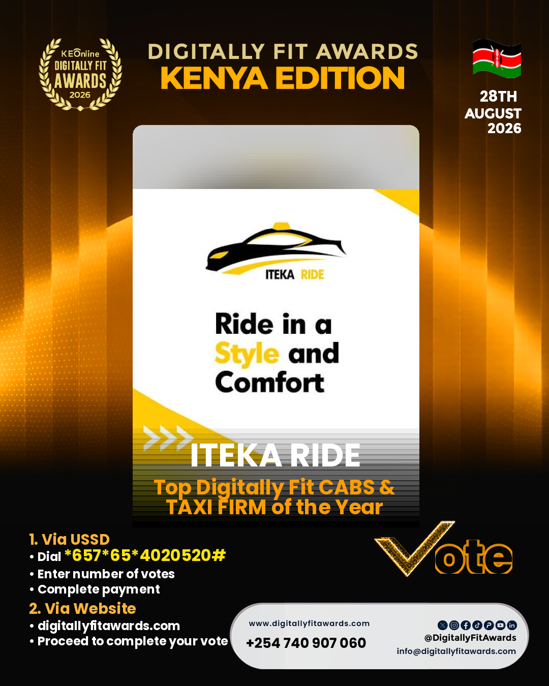ITEKA Ride poster