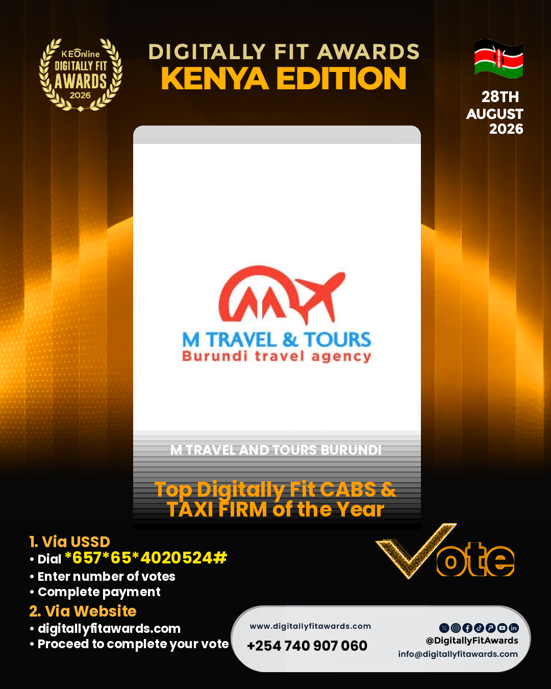 M Travel and Tours Burundi poster